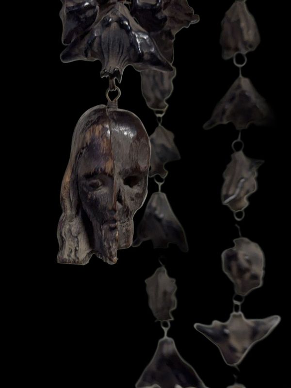 Esoteric Necklace Memento Mori, Italy 1880/1900