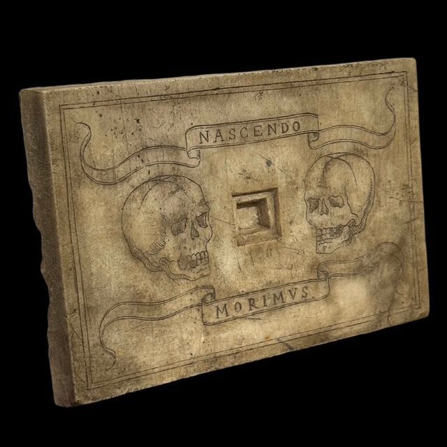 Ecclesiastical funerary marble plaque, Italy, probably late 18th/early 19th century