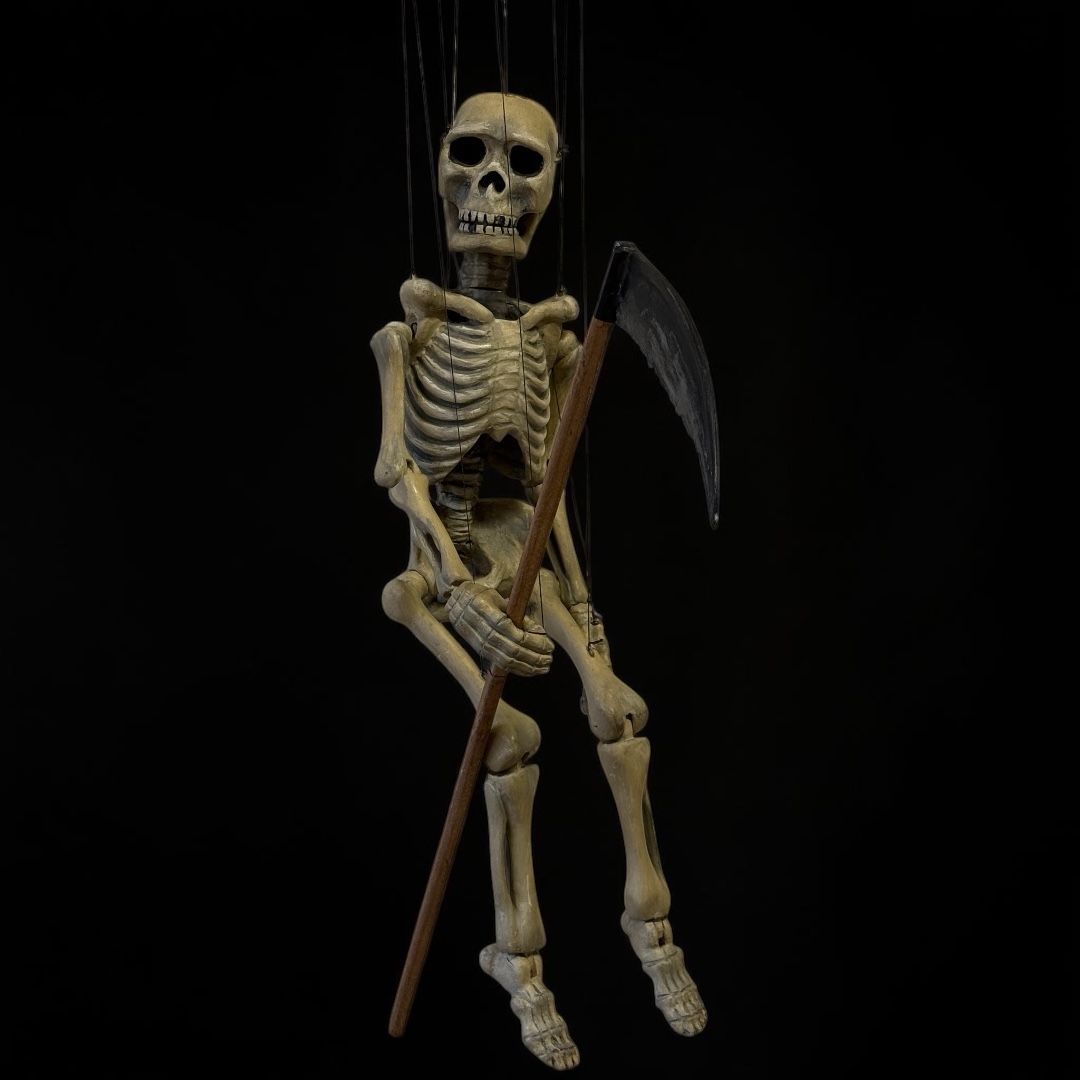 Rare Sicilian puppet depicting Death, 19th century.