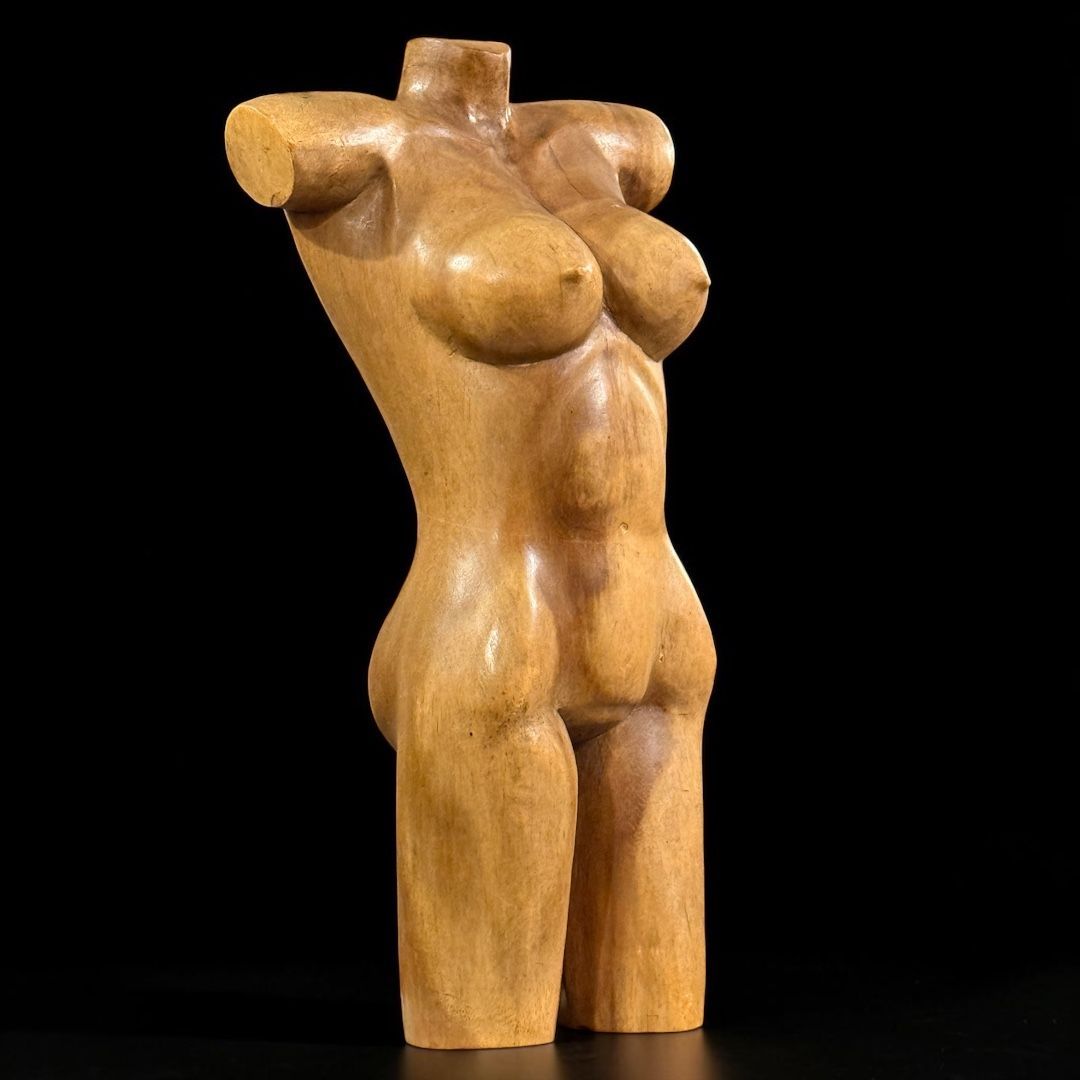 Wooden Female Torso – Vintage Sculpture Wooden Female Torso – Vintage Sculpture