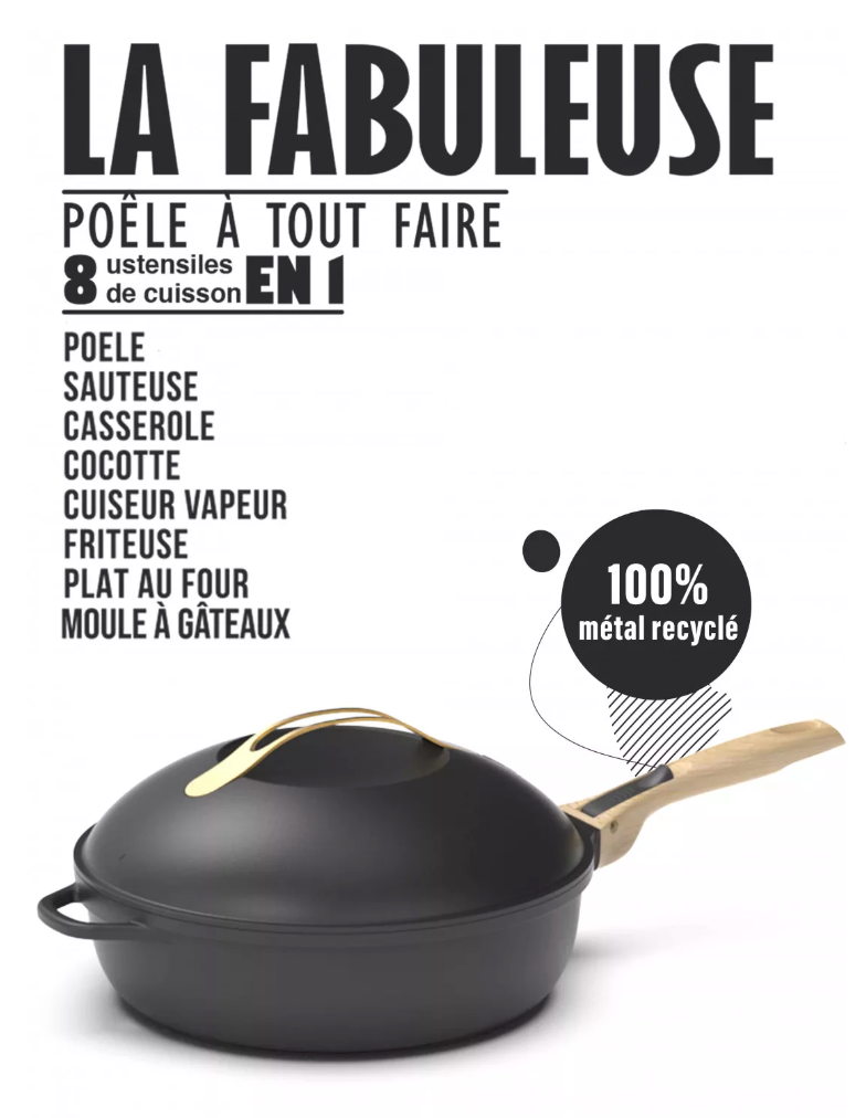 cookut 8 in 1 Frying Pan La Fabuleuse Meteor - Cookut