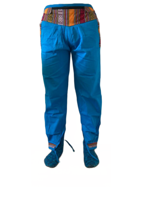 Bequeme Tibet Style Hose aus 100% Baumwolle in Blau