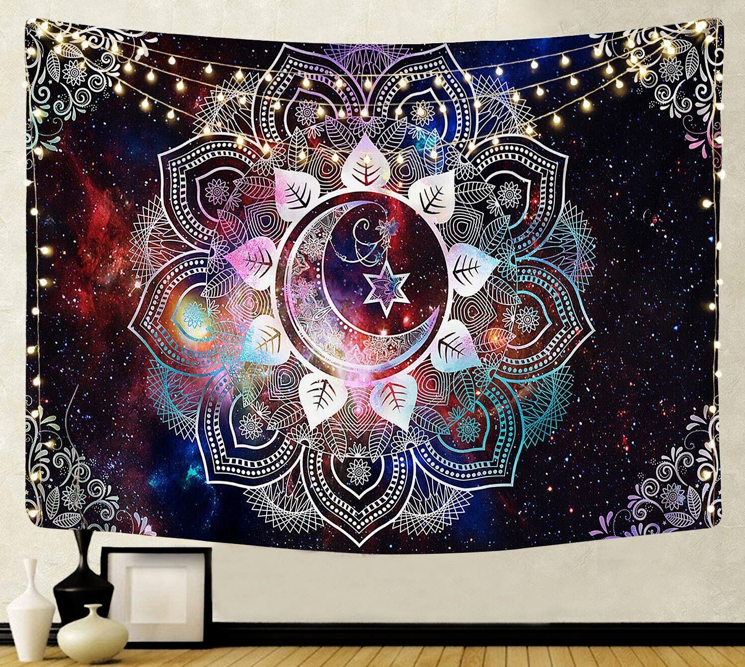 Mandala Wandtuch/Wandteppich: Traumfänger Mandala