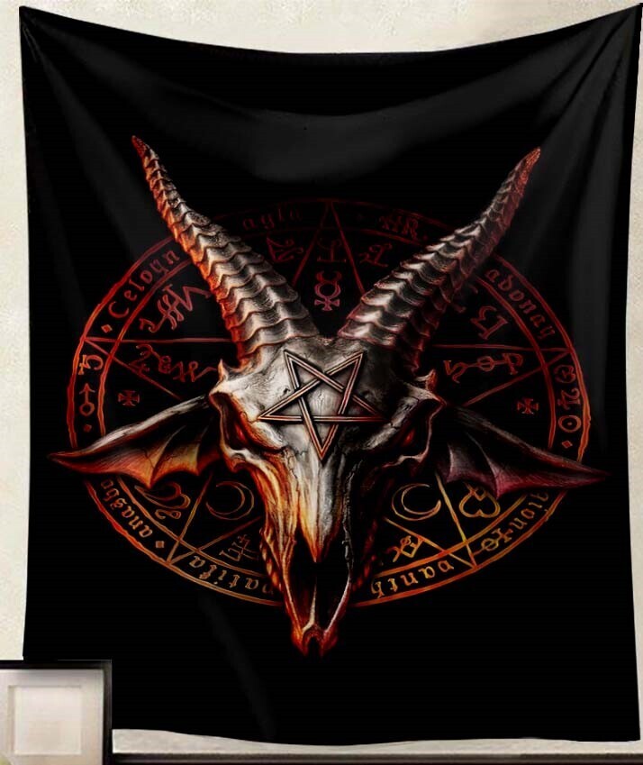 Viking Wandtuch/Wandteppich: Demon Skull