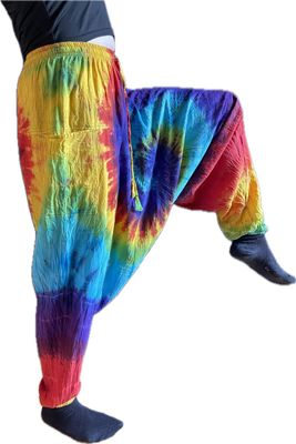 Regenbogenfarbene GOA-Hose