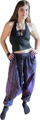 Hochwertige erdfarbene GOA-Hosen aus Nepal
