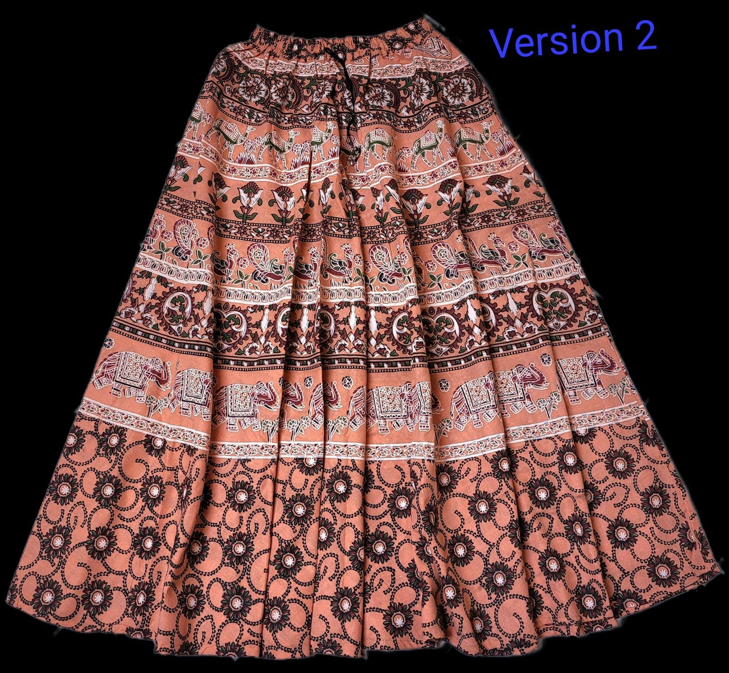 Langer indischer Rock (Pink)