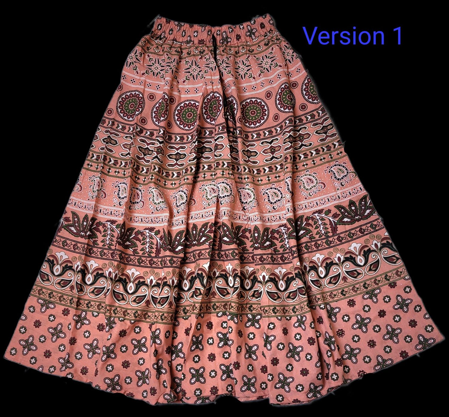 Langer indischer Rock (Pink)