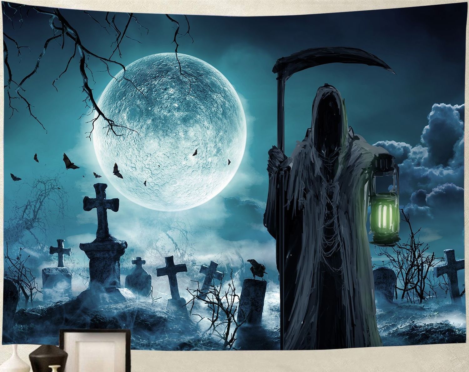 Halloween Wandtuch/Wandteppich: Death Reaper