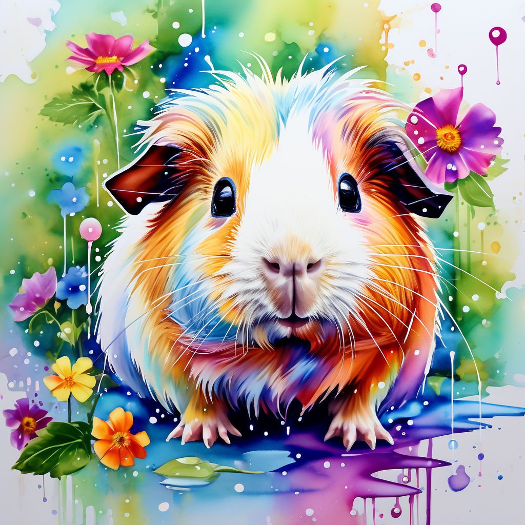 Tier Wandtuch/Wandteppich: Meerschweinchen