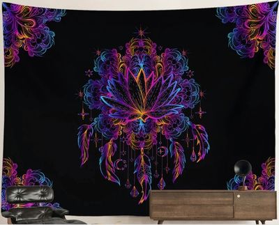 UV-Blacklight Tapestry: Weedcatcher Mandala UV-Blacklight Tapestry: Weedcatcher Mandala