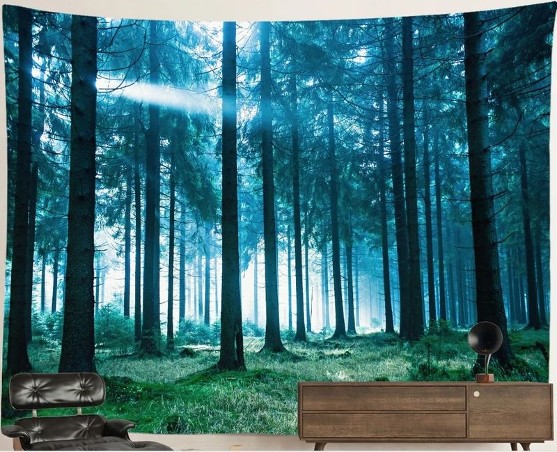 Nature Forest Tapestry: Deep Forest Mood Nature Forest Tapestry: Deep Forest Mood