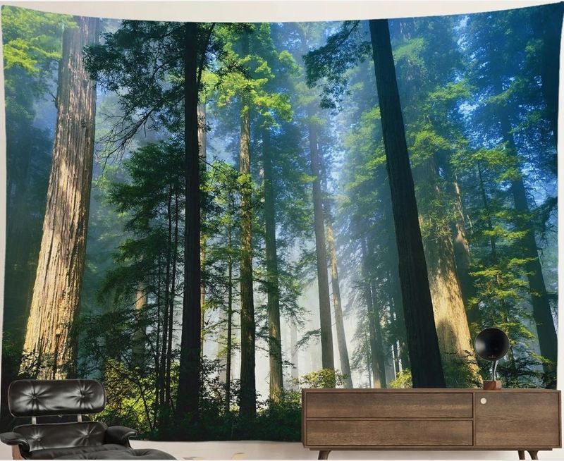 Nature Forest Tapestry: Giant Forest - Sunny Day Nature Forest Tapestry: Giant Forest - Sunny Day