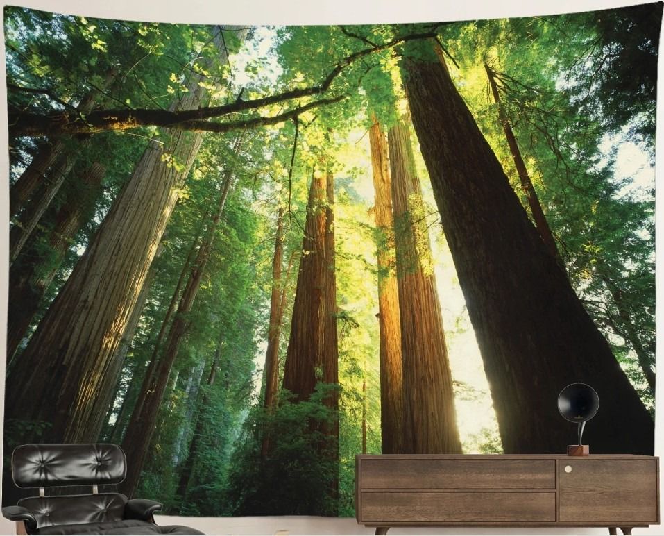 Nature Forest Tapestry: Gigantic Trees