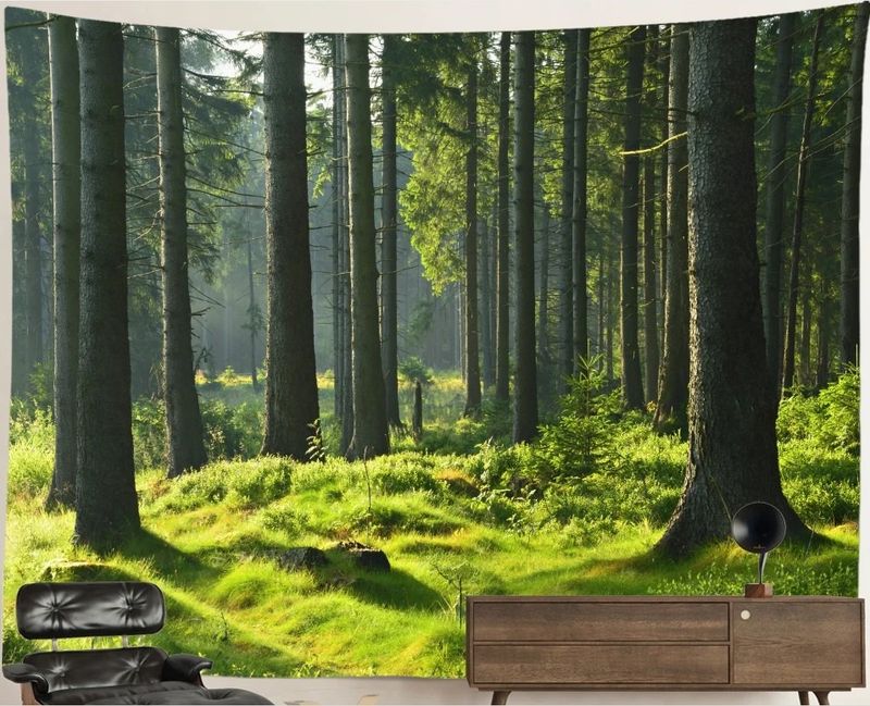 Nature Forest Tapestry: Mossy Forest Nature Forest Tapestry: Mossy Forest