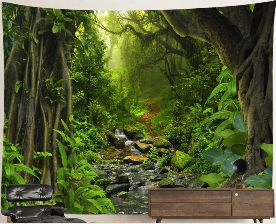 Nature Forest Tapestry: Deep Jungle