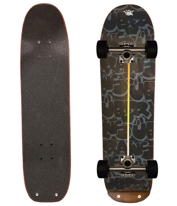 Freestyle Skateboards, ​Über-Raws-Black 7.5x28.7"