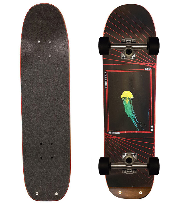 Freestyle Skateboards, ​Über-Raws-Jellyfish 7.5x28.7"