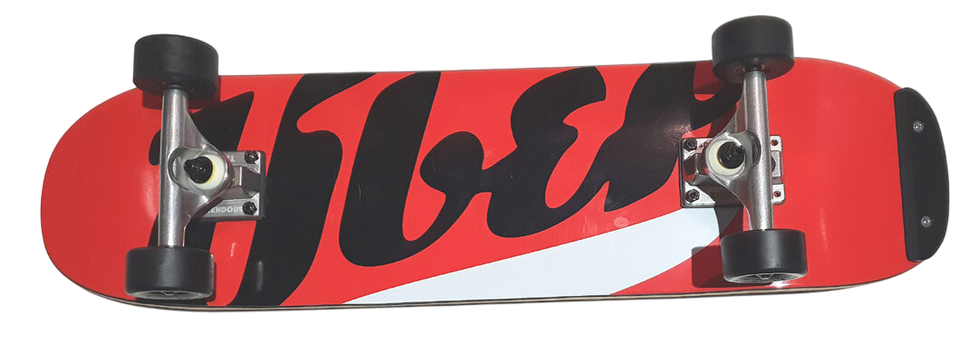 Freestyle Skateboard Über Logo Red 7.5