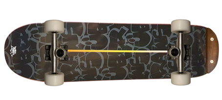 Freestyle Skateboard Über Raws Black 7.5