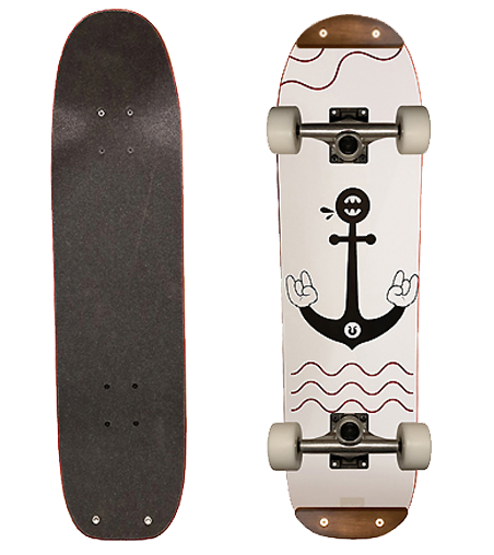 Freestyle Skateboard Über Anker 7.5"x28.7" Komplett