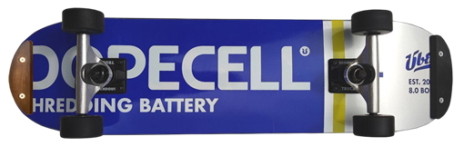 Freestyle Skateboard Über Dopecell Blue 7.5