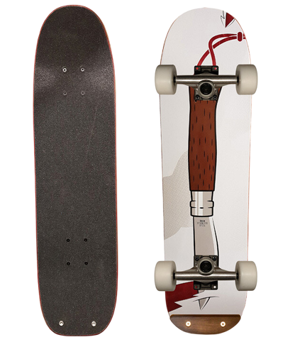 Freestyle Skateboard Über Messer 7.5"x28.7" Komplett