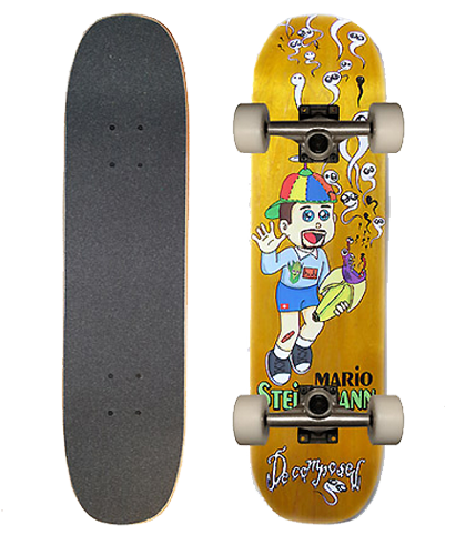Freestyle Skateboard Mario Steinemann 7.25"x28.25" Natural