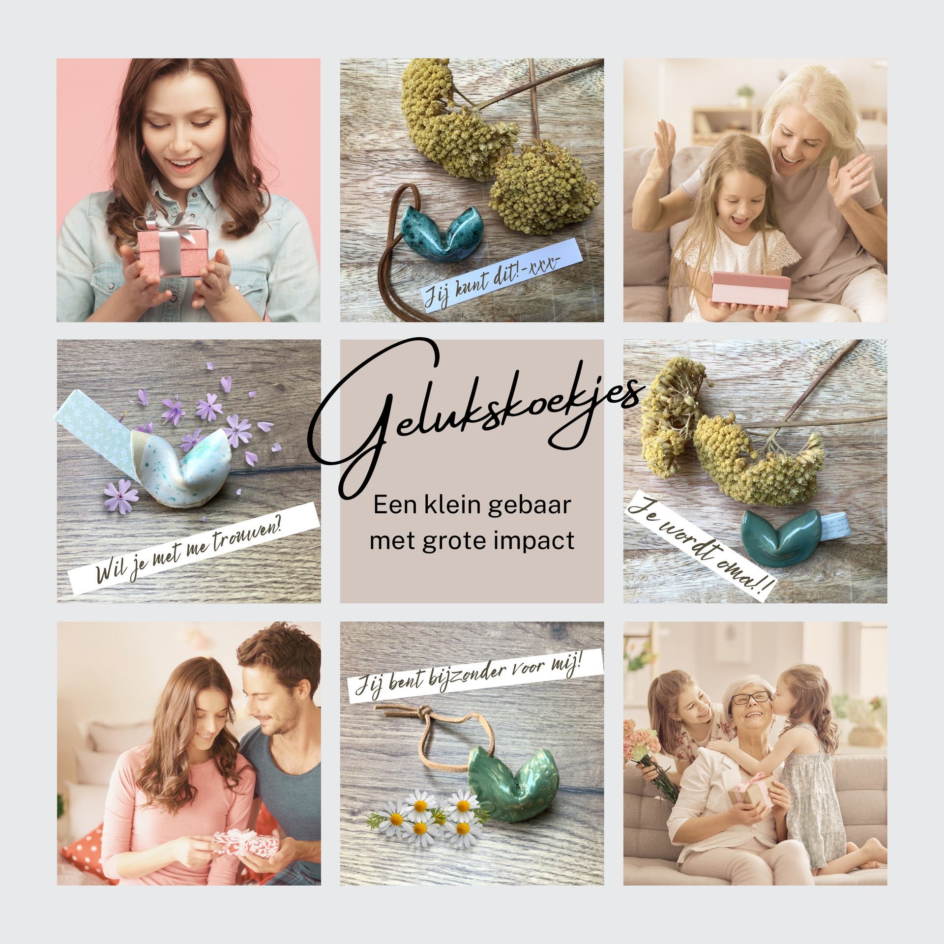Gelukskoekjes met jouw persoonlijke boodschap