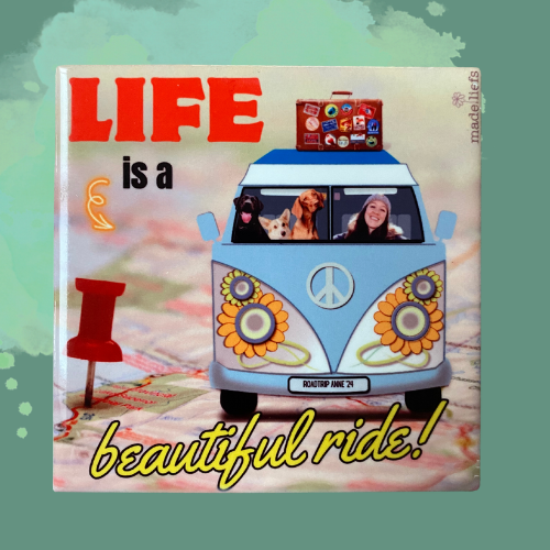Tegel 'life is a beautiful ride!'