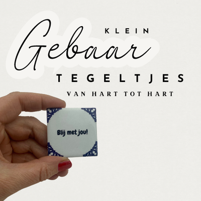 Klein gebaar-tegeltjes