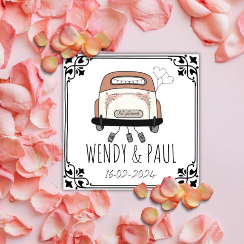 Tegel 'net getrouwd' Tegel 'net getrouwd'