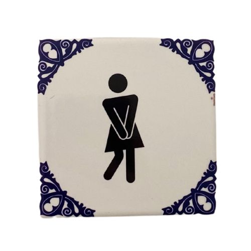 Tegel 'hoge nood' vrouw Tegel 'hoge nood' vrouw