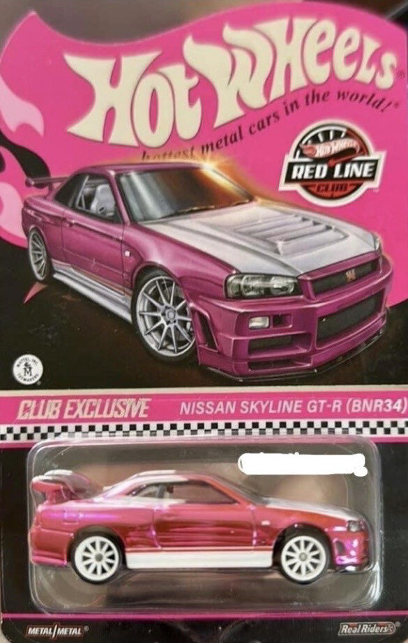 2023 Hot Wheels RLC Convention Nissan Skyline GT-R34 Pink Party
