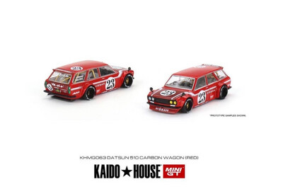 KAIDOHOUSE x MINI GT Datsun 510 Wagon Red (KHMG063)