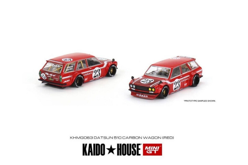 KAIDOHOUSE Datsun 510 Carbon Wagon Red (KHMG063)