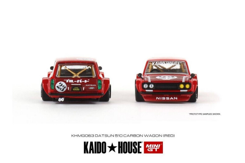 KAIDOHOUSE Datsun 510 Carbon Wagon Red (KHMG063)