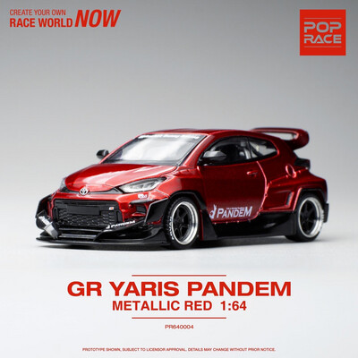 POP RACE 1:64 Toyota GR Yaris Pandem (Red)