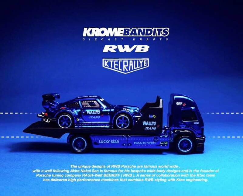Krome Bandits x KTEC Ralleye Wally’s Lucky stars RWB Porsche Limited Edition Set