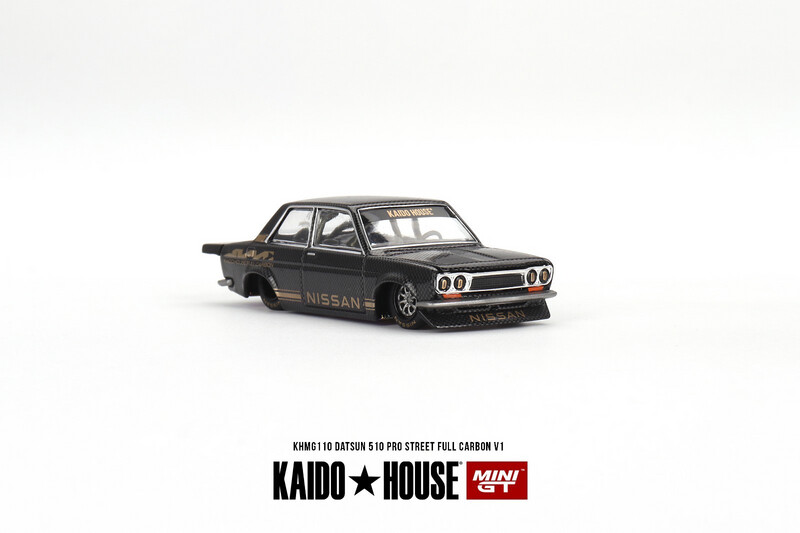 KAIDOHOUSE Datsun 510 Pro Street Full Carbon Black (KHMG110)