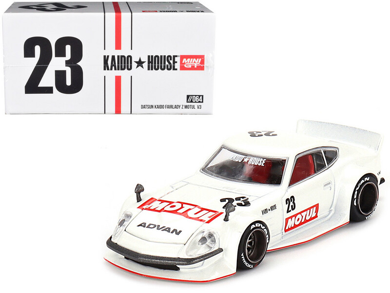 KAIDOHOUSE x MINI GT Datsun Kaidohouse Fairlady Z Motul V3 White (KHMG064)