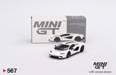 #567 MINI GT 1/64 Lamborghini Countach LPI 800-4 Bianco Siderale