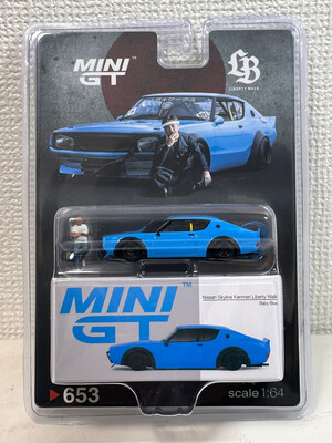 #653 MINI GT x Liberty Walk Nissan Skyline Kenmeri Baby Blue Tokyo Auto Salon 2024