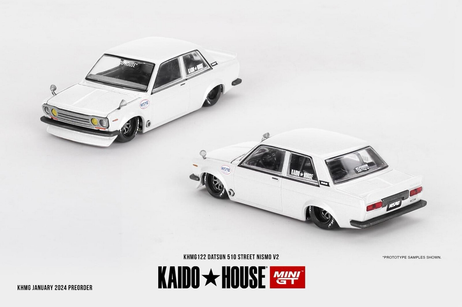KAIDOHOUSE Datsun 510 Street Nismo V2 White (KHMG122)