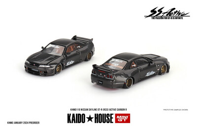 [PREORDER] KAIDOHOUSE x MINI GT Nissan Skyline GT-R (R33) Active Carbon R (KHMG116)