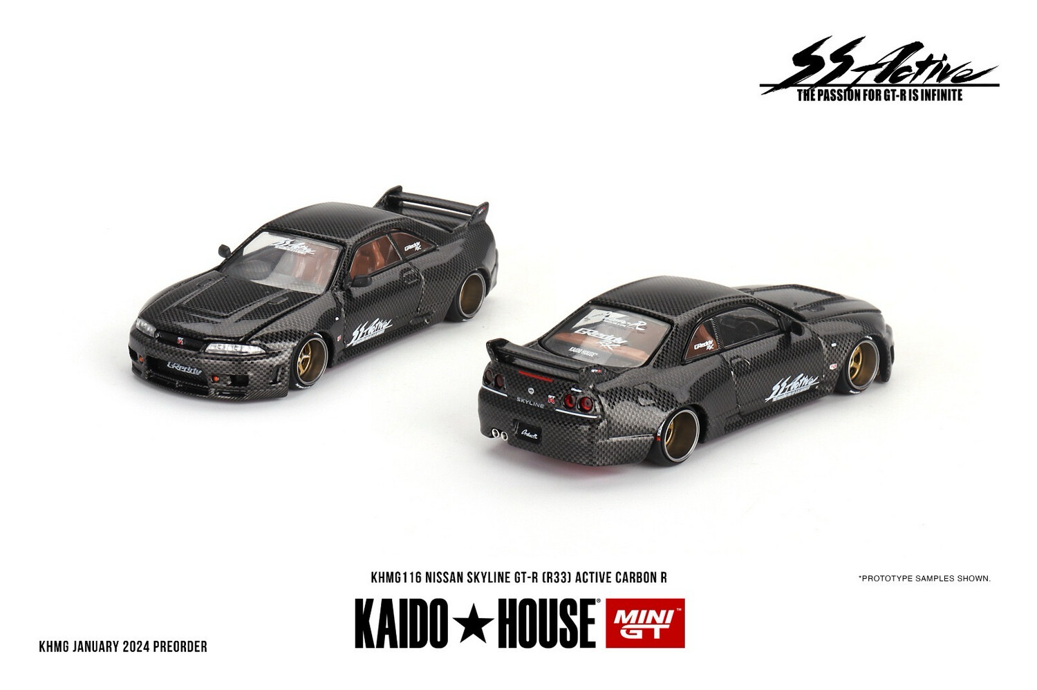 KAIDOHOUSE Nissan Skyline GT-R (R33) Active Carbon R (KHMG116)