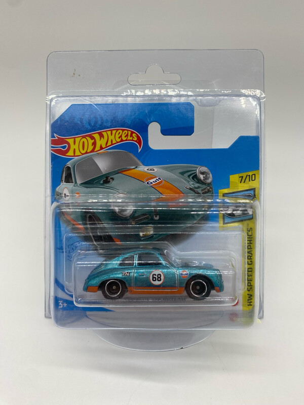 Hot Wheels Porsche 356 Outlaw Gulf Super Treasure Hunt Shortcard