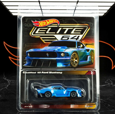 2024 Hot Wheels Elite 64 Modified ‘69 Ford Mustang Blue