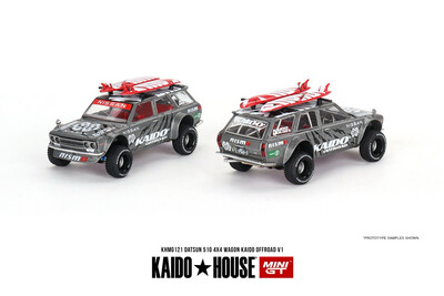 [PREORDER] KAIDOHOUSE x MINI GT Datsun KAIDO 510 Wagon 4x4 Kaido Offroad V1 (KHMG121)