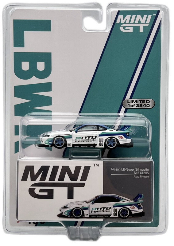 #490 MINI GT Nissan LB-Super Silhouette S15 Silvia Auto Finesse Blister